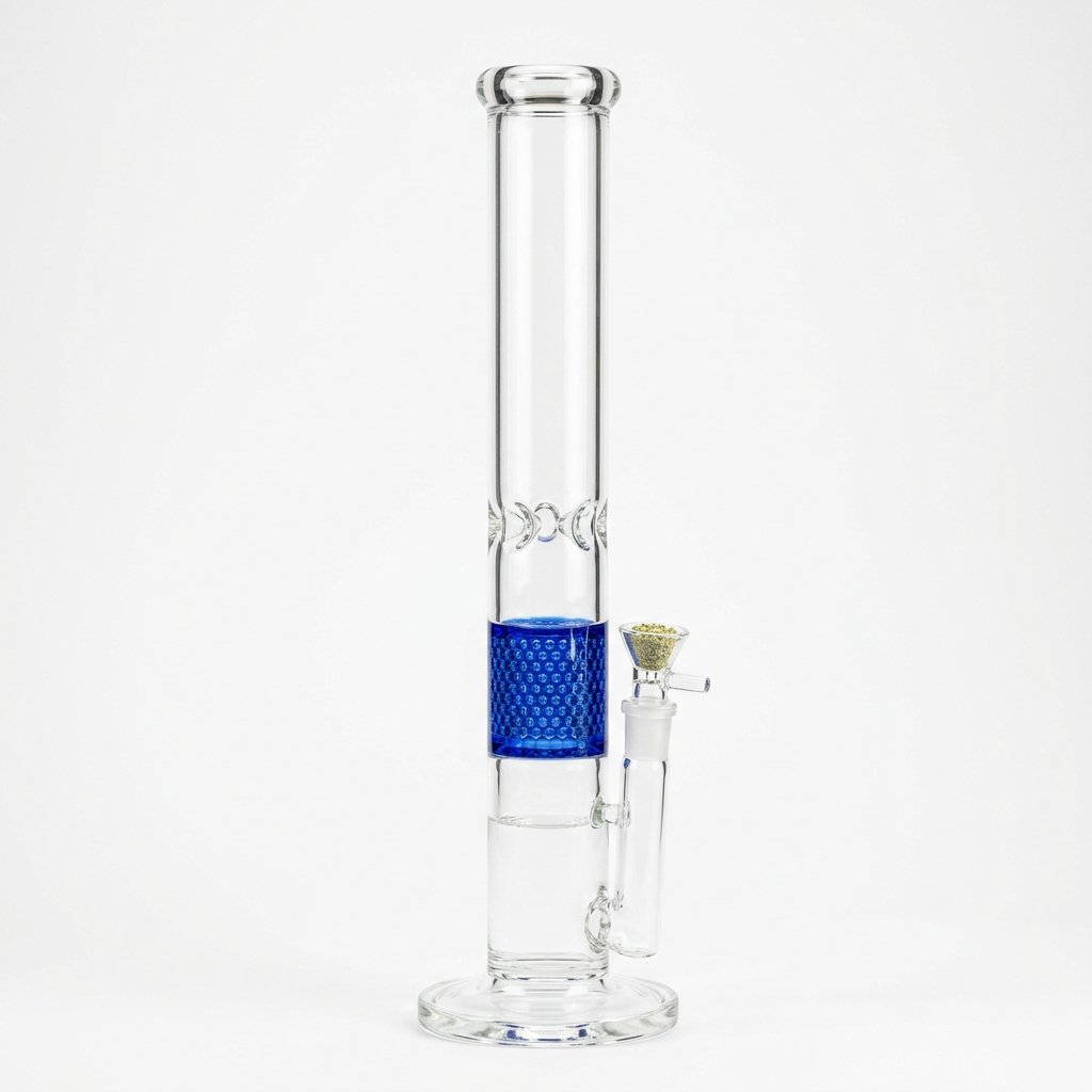 Straight Honeycomb Bong
